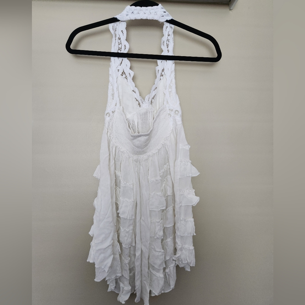 FREE PEOPLE Adella Halter Slip Dress ~WHITE ~VARIOUS SIZES **NEW - Picture 5 of 11